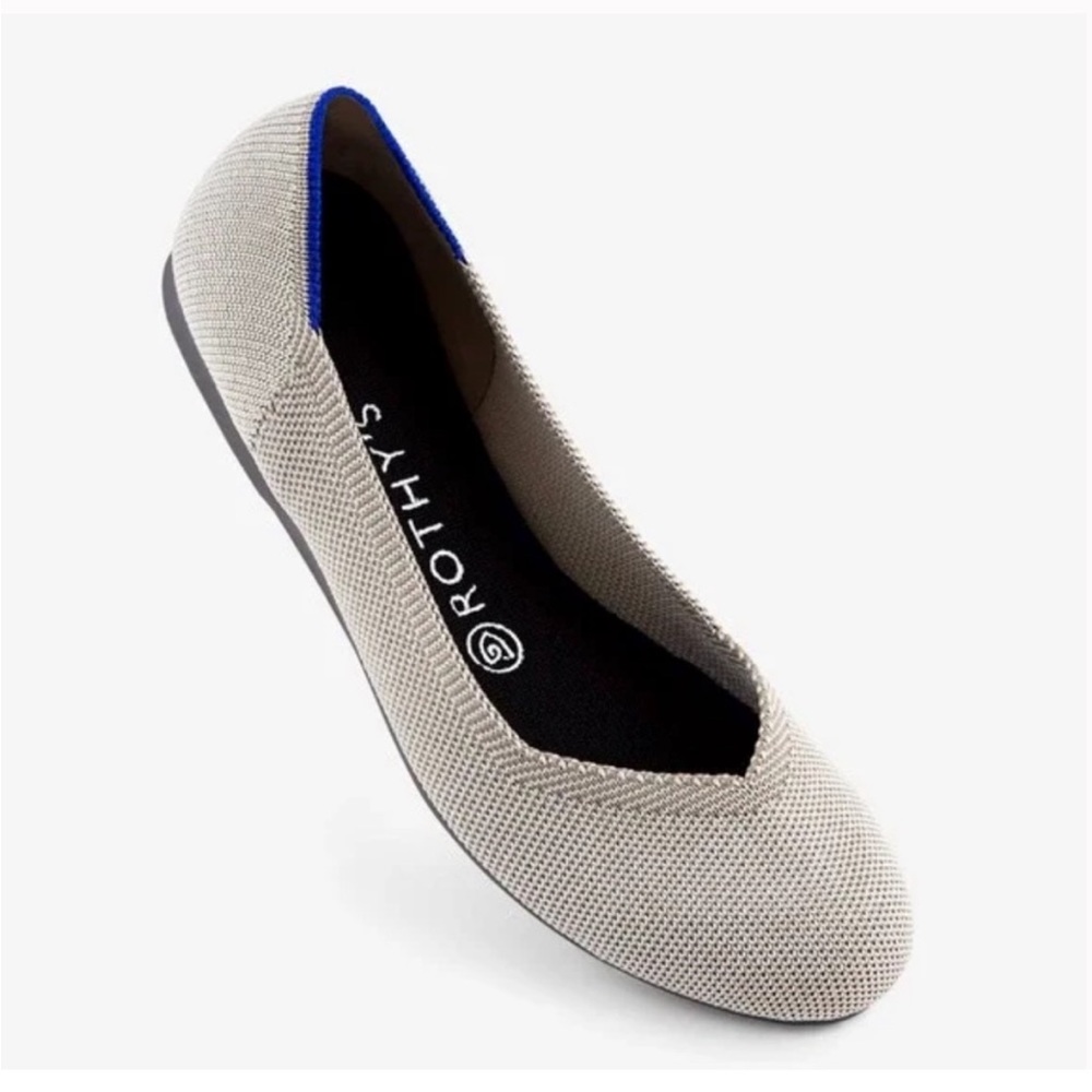 Retired Rothy’s Flax Birdeye Round Toe Flats
